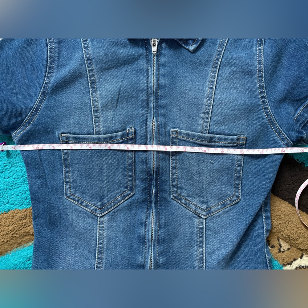 refuge DENIM Romper - Picture 4 of 10